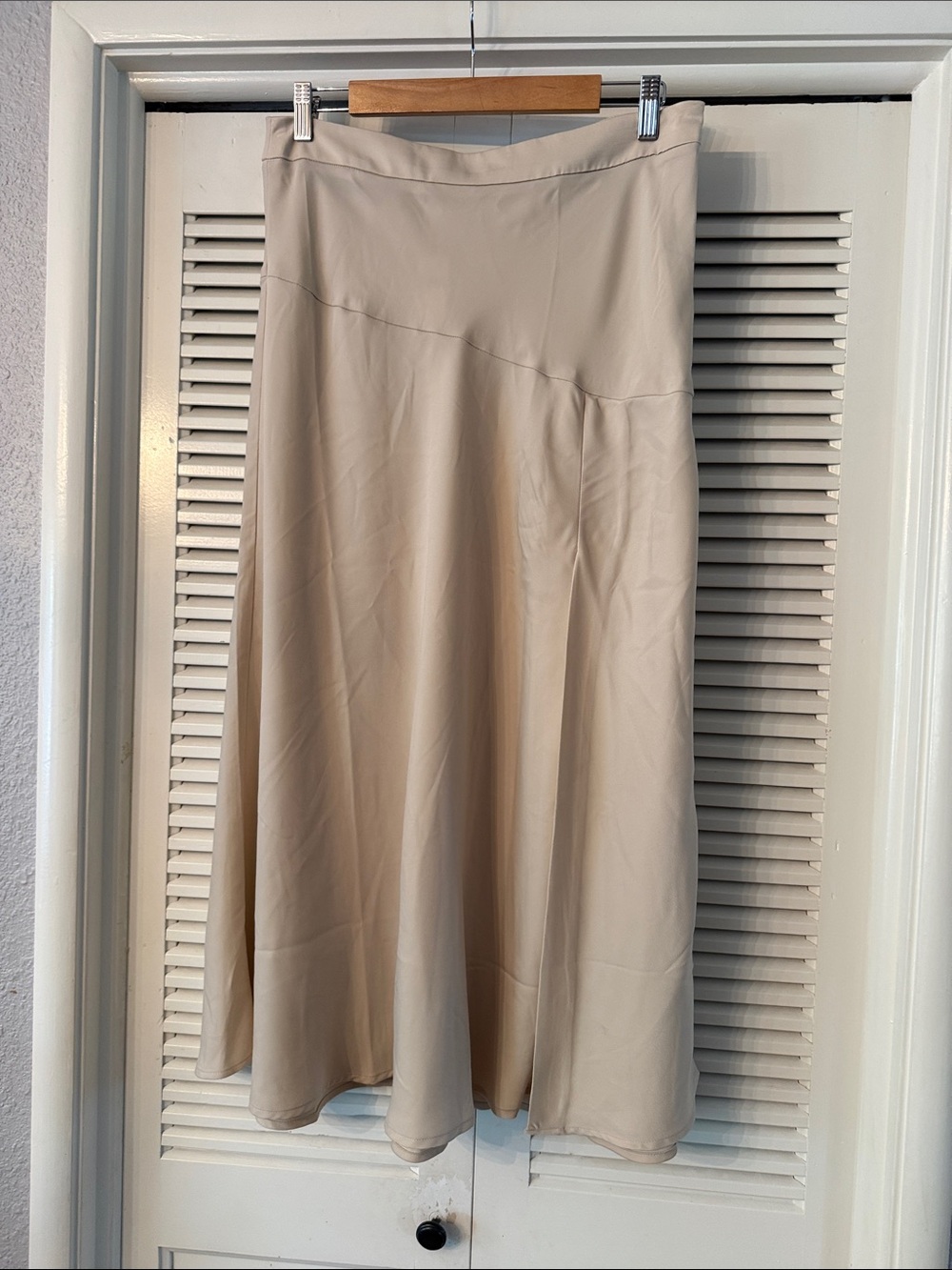Banana Republic Cream Maxi A-Line Skirt